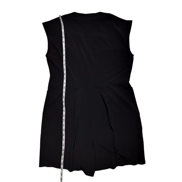 Athleta womens black Marlow V-neck cap sleeve casual romper size S - Picture 9 of 13